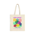 Wild at Heart Connecticut Tote Bag – Colorful Florals Canvas Tote, Nature Explorer Gift for Kids
