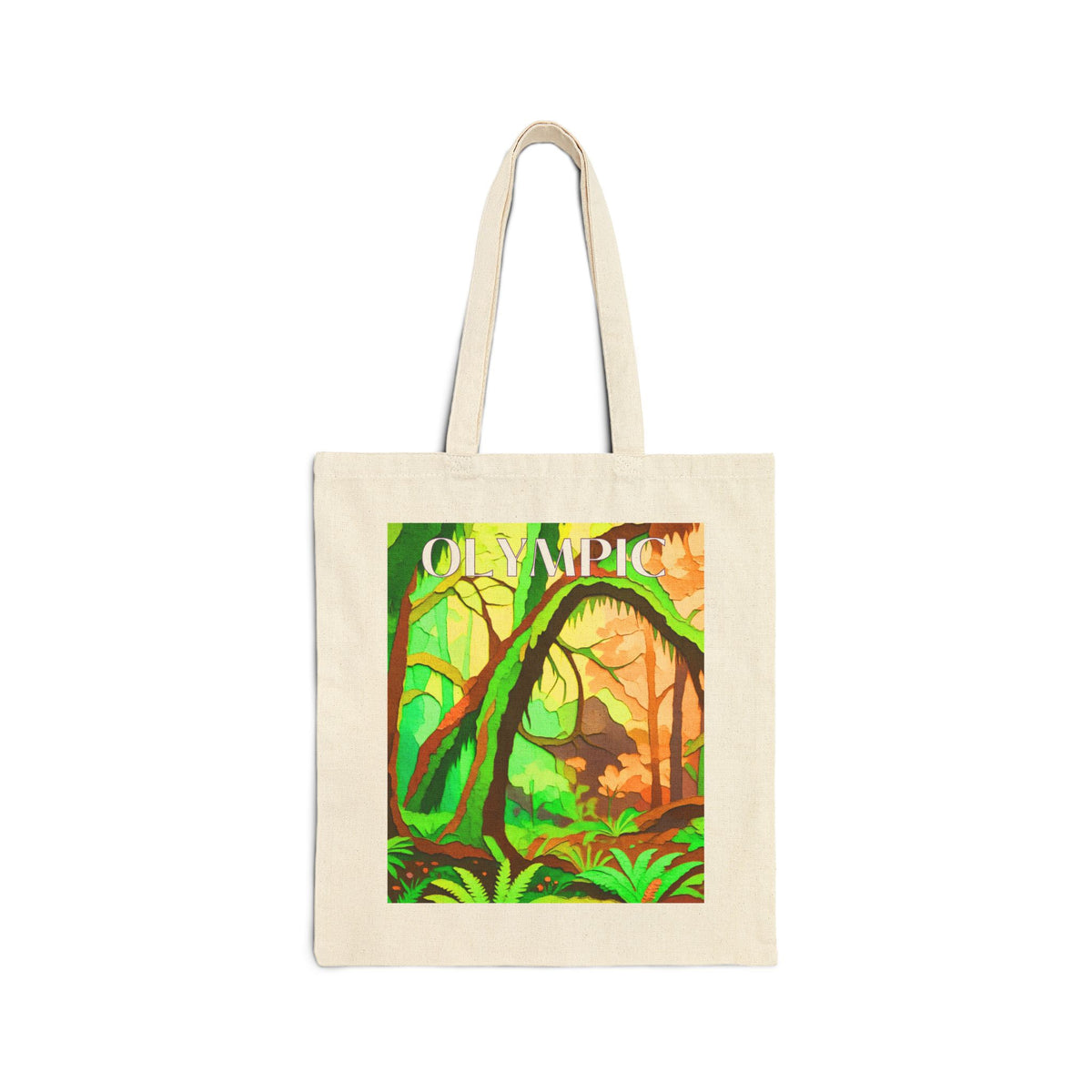 Olympic Wild at Heart Tote Bag - Retro National Park Tote