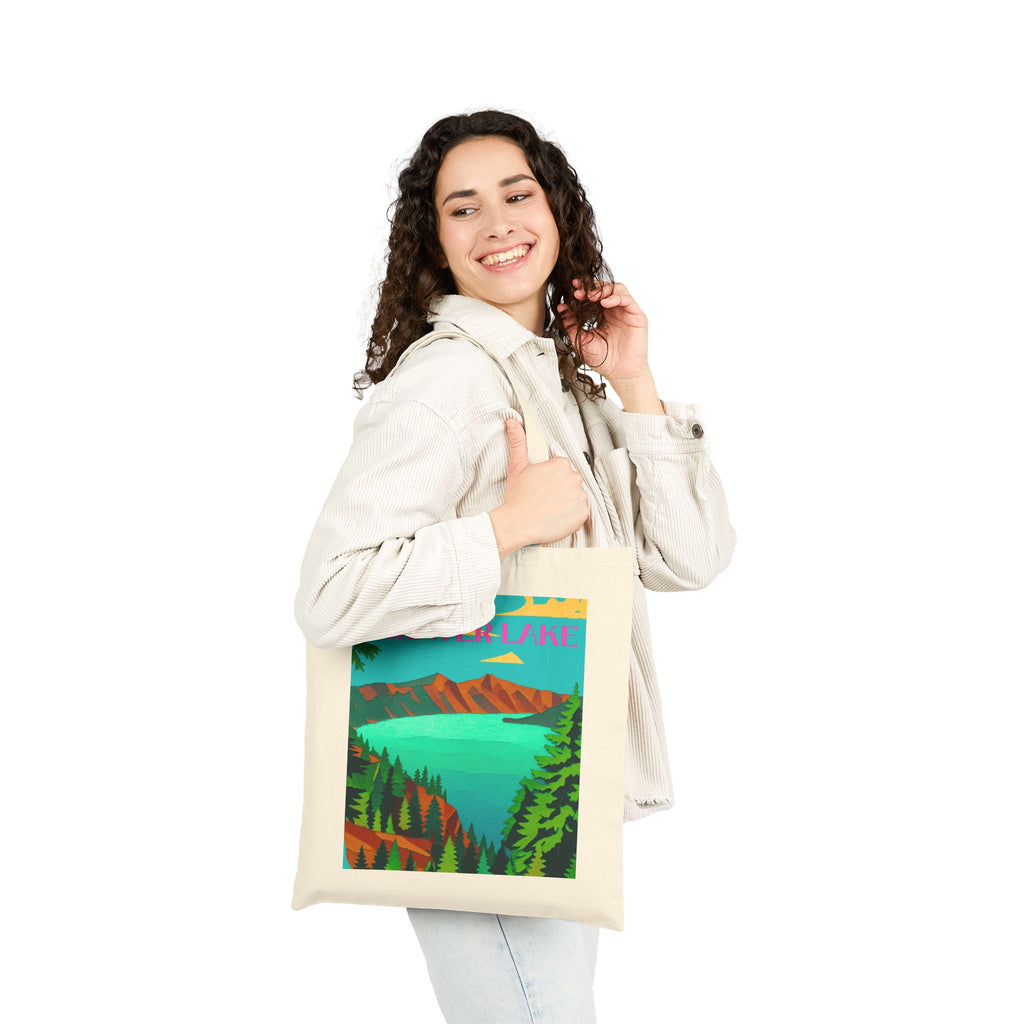 Crater Lake Wild at Heart Tote - Retro National Park Tote