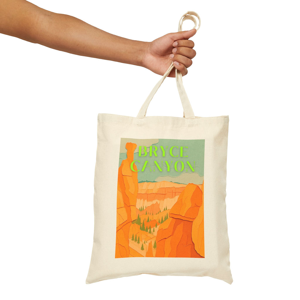 Wild at Heart Bryce Canyon National Park Tote Bag – Hoodoo Landscape Canvas Explorer Tote, Souvenir Gift