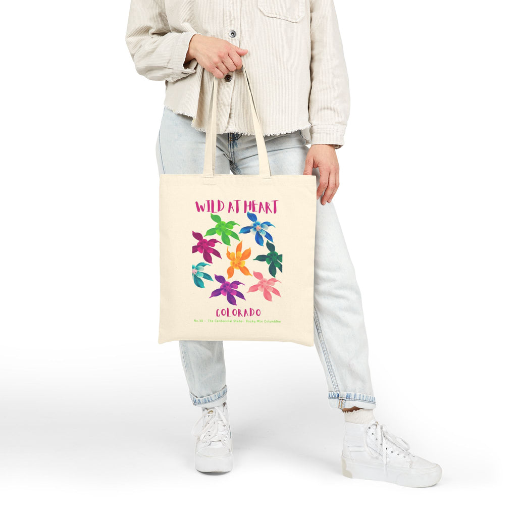 Wild at Heart Colorado Tote Bag – Canvas Nature Explorer Tote, Kids Adventure Gift