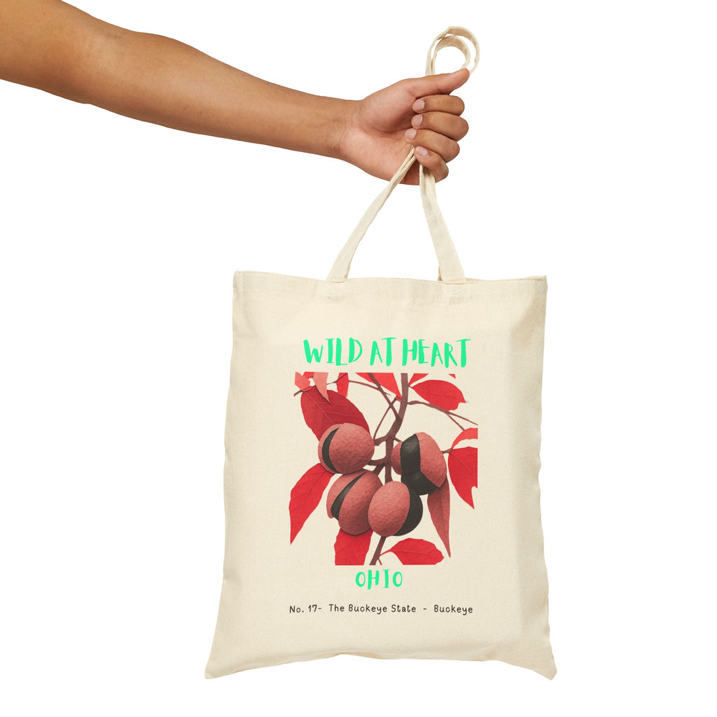 Wild at Heart Ohio Tote Bag – Canvas Nature Explorer Tote, Kids Adventure Gift