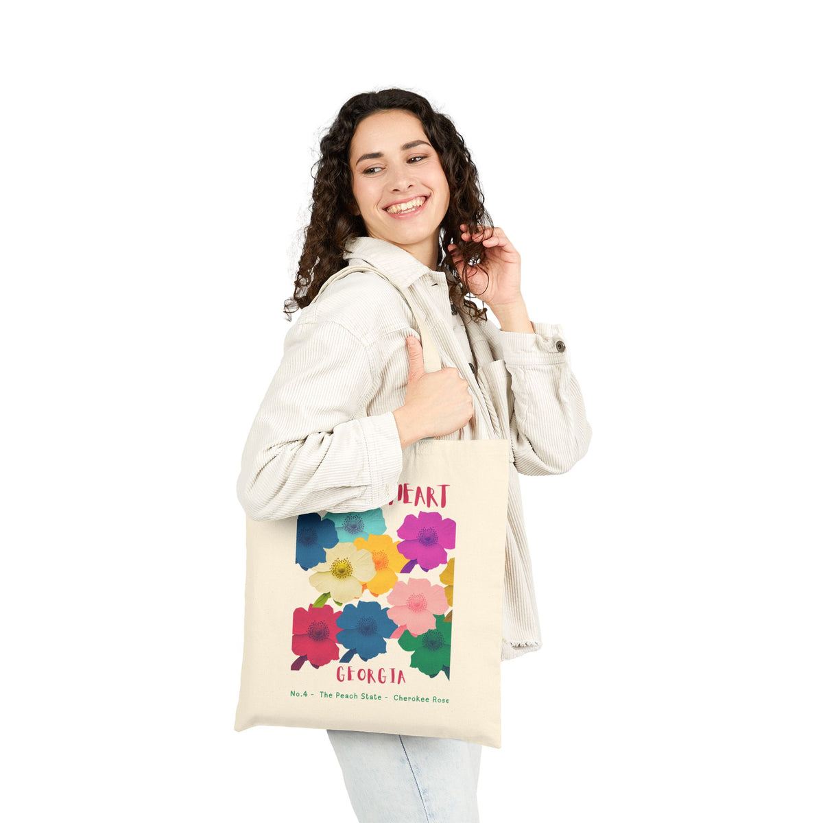 Wild at Heart Georgia Tote Bag – Canvas Nature Explorer Tote, Kids Adventure Gift