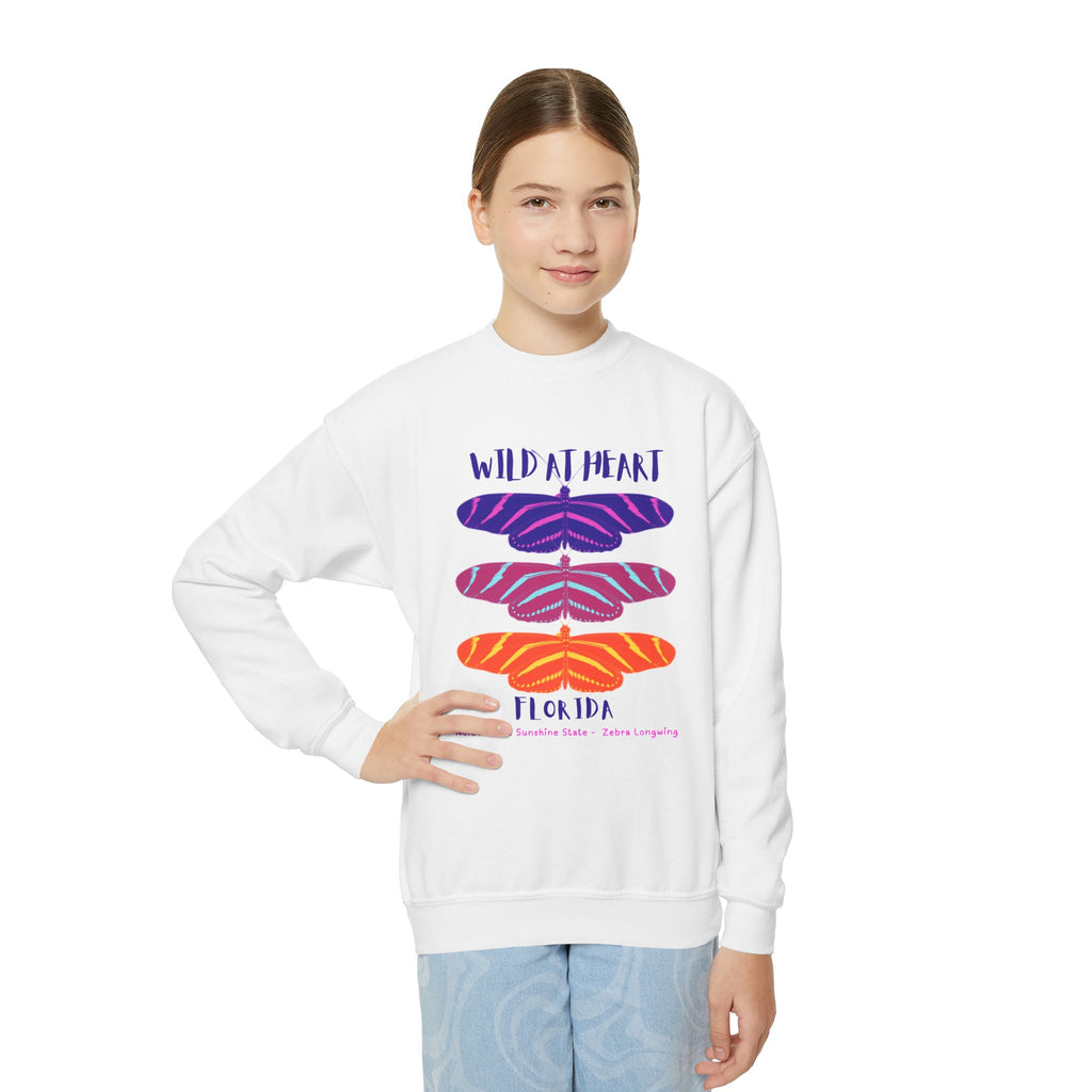 Florida Wild at Heart Youth Crewneck Sweatshirt
