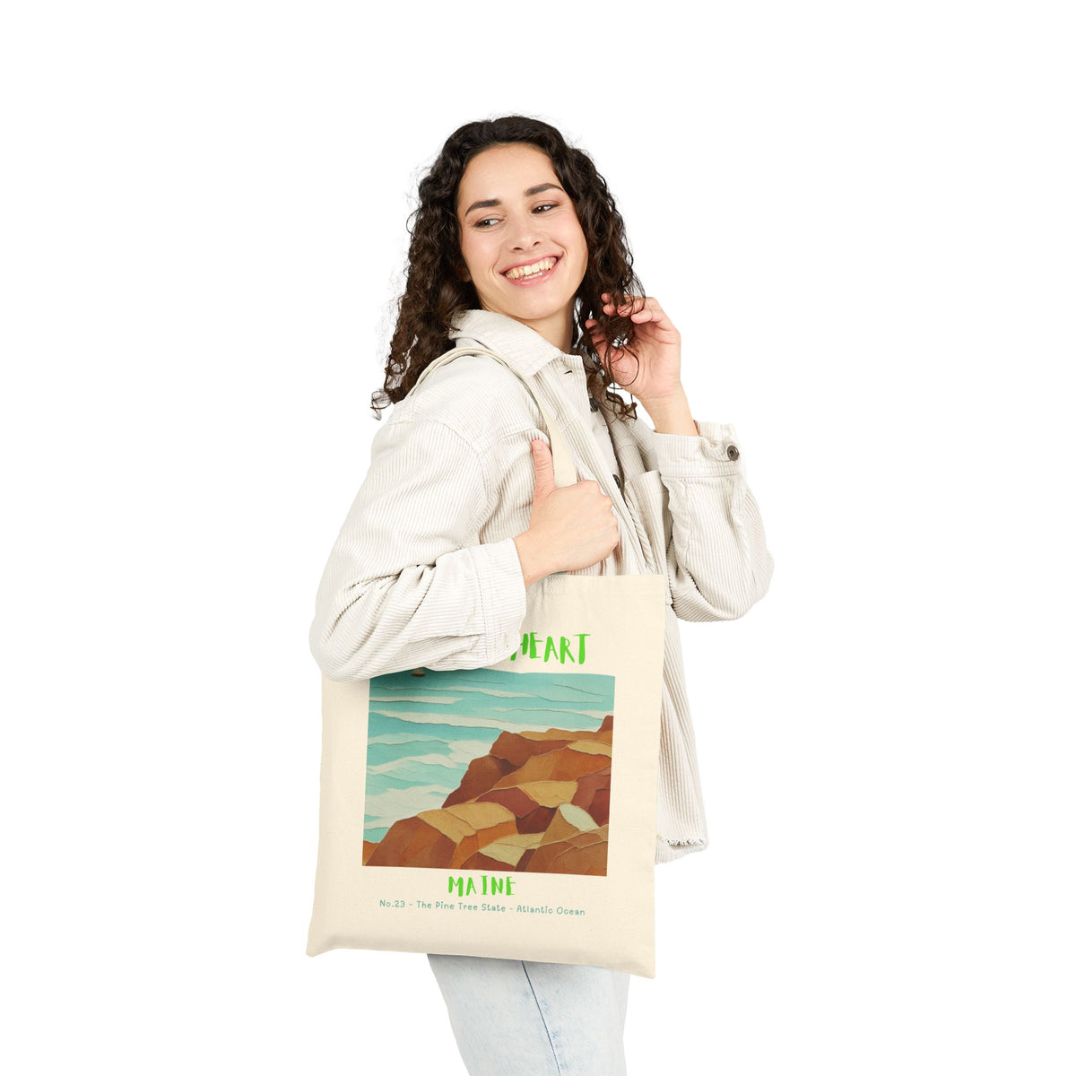 Maine Wild at Heart Tote Bag