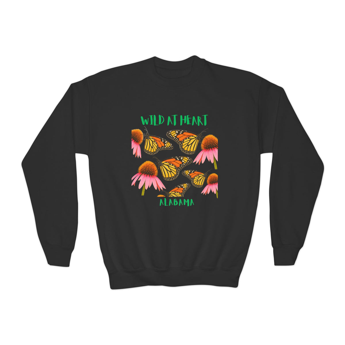 Alabama Wild at Heart Youth Crewneck Sweatshirt