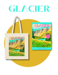 Wild at Heart Glacier National Park Gift Set – Activity Book + Canvas Tote, Kids Explorer Bundle
