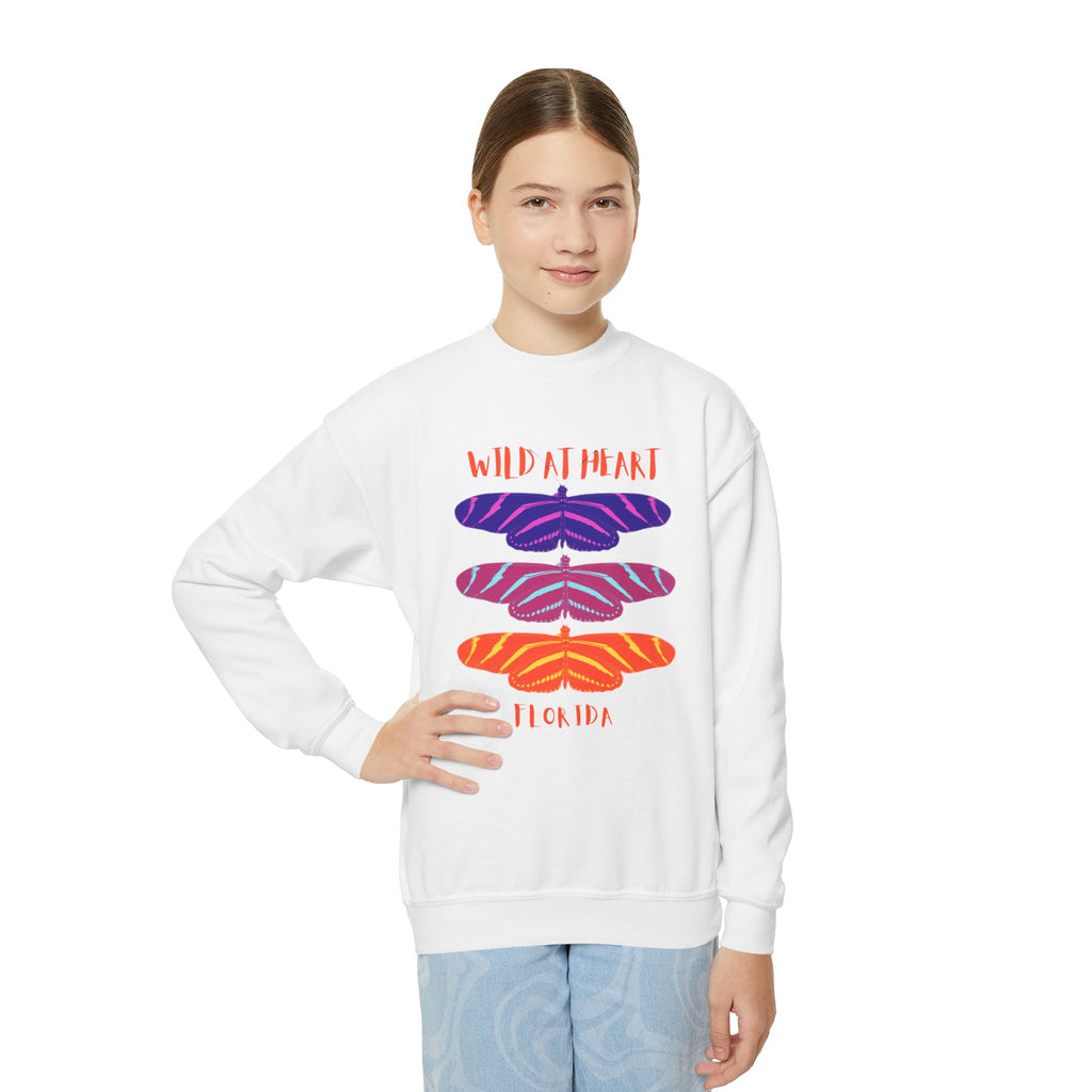 Florida Wild at Heart Youth Crewneck Sweatshirt