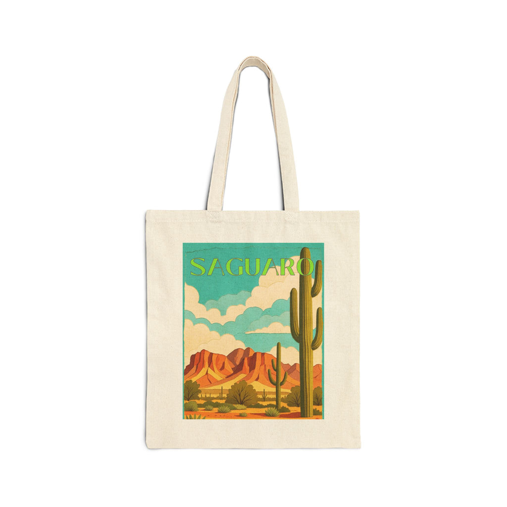 Saguaro Wild at Heart Tote - Vintage National Park Tote