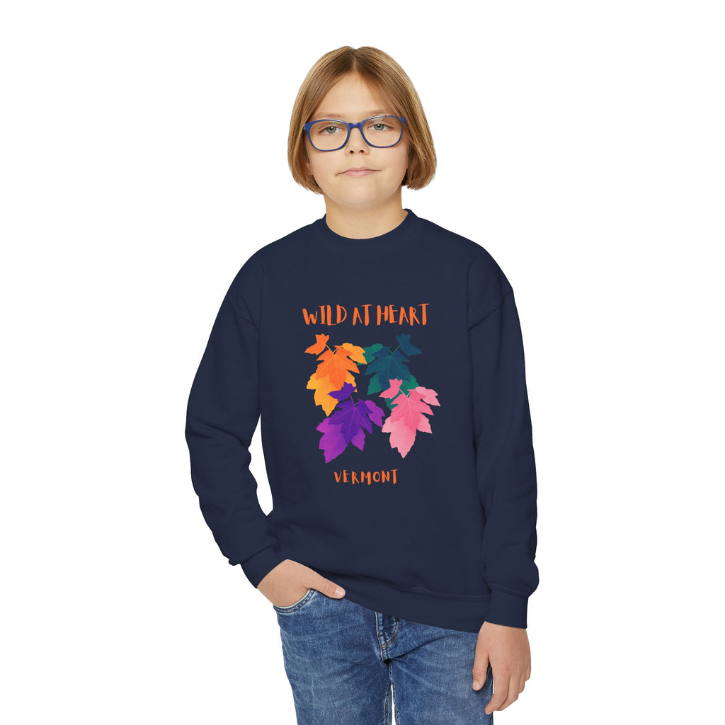 Vermont Wild at Heart Youth Crewneck Sweatshirt