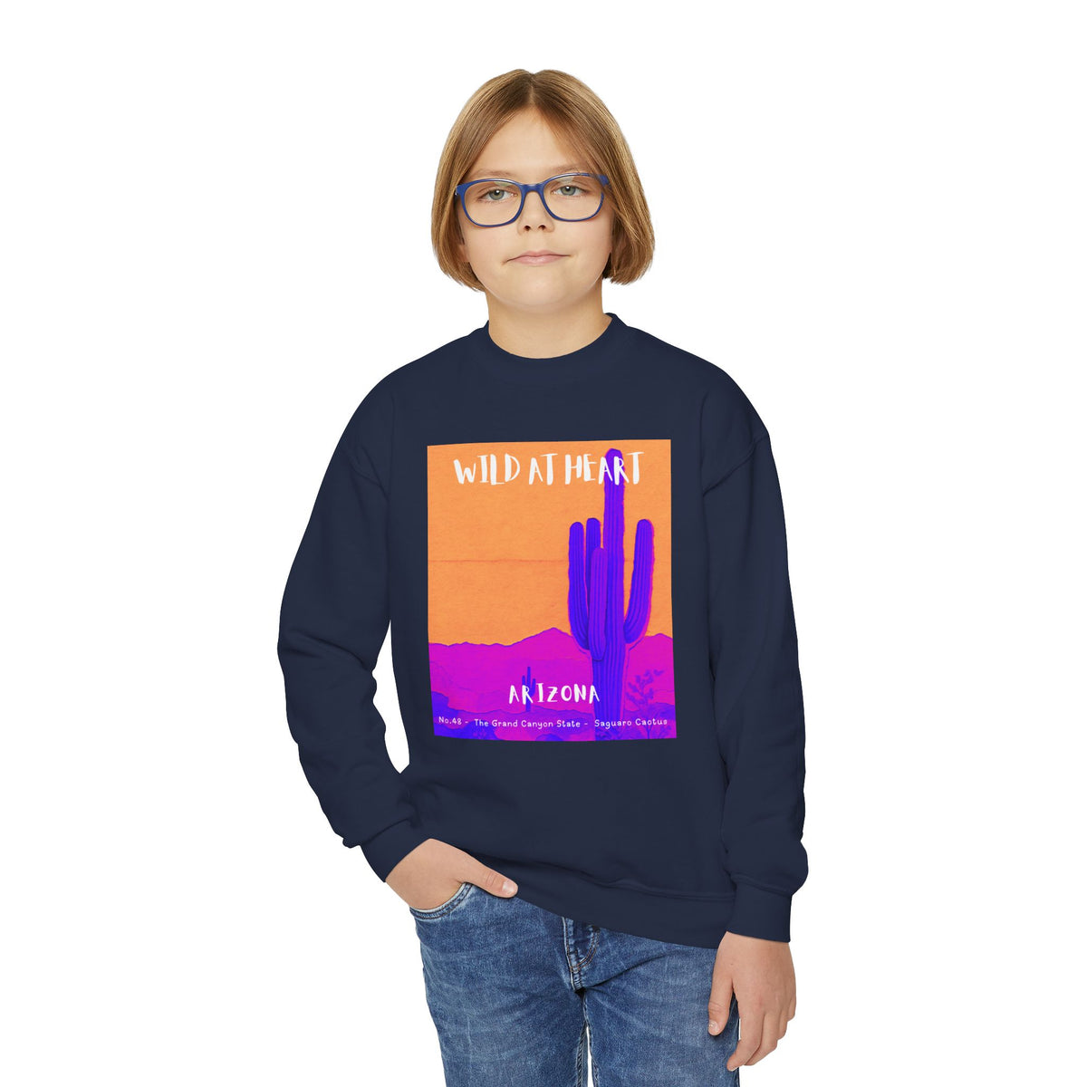 Arizona Wild at Heart Youth Crewneck Sweatshirt