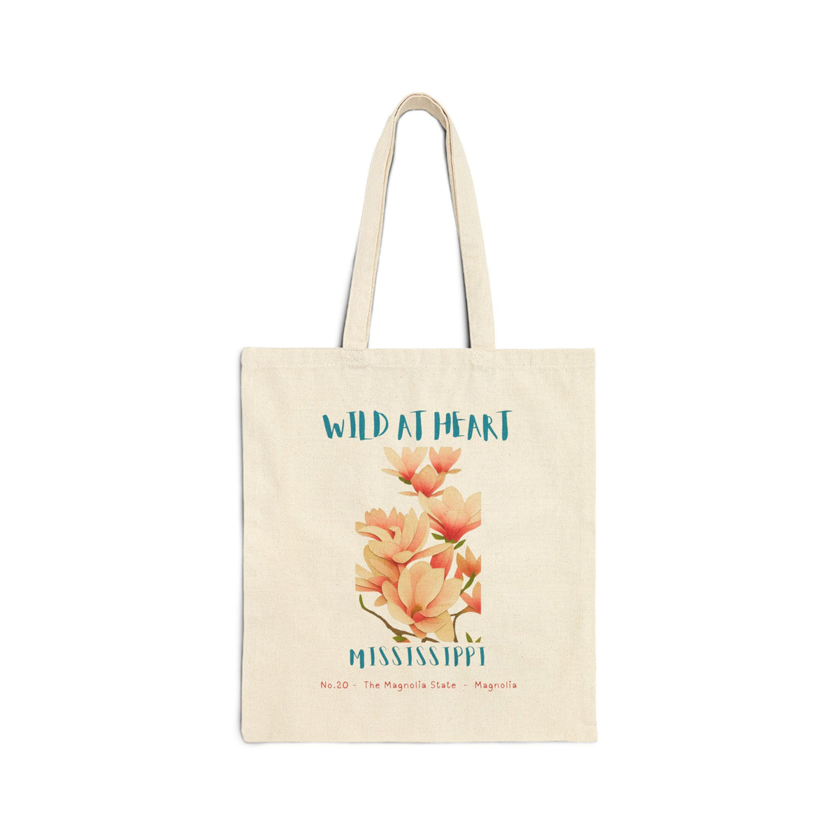 Wild at Heart Mississippi Tote Bag – Canvas Nature Explorer Tote, Kids Adventure Gift