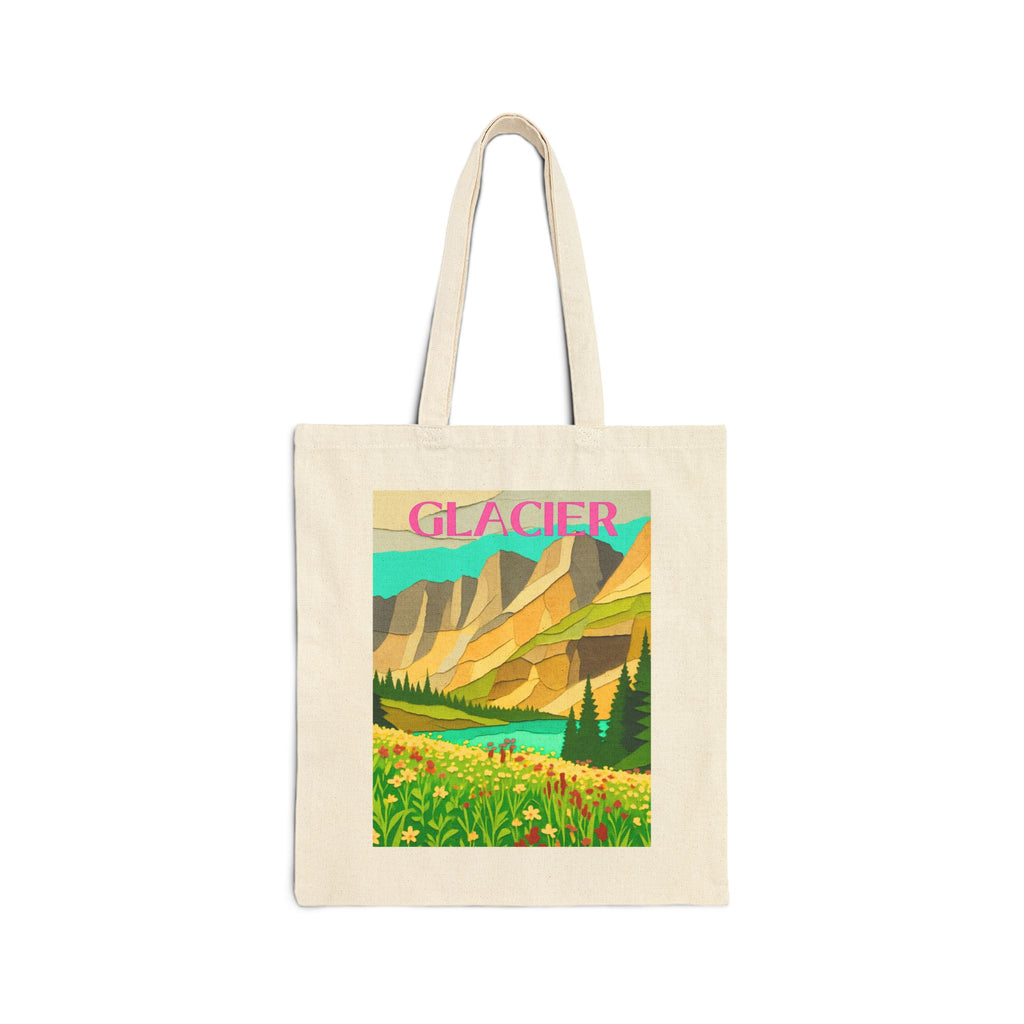 Glacier Wild at Heart Tote - National Park Vintage Poster Tote