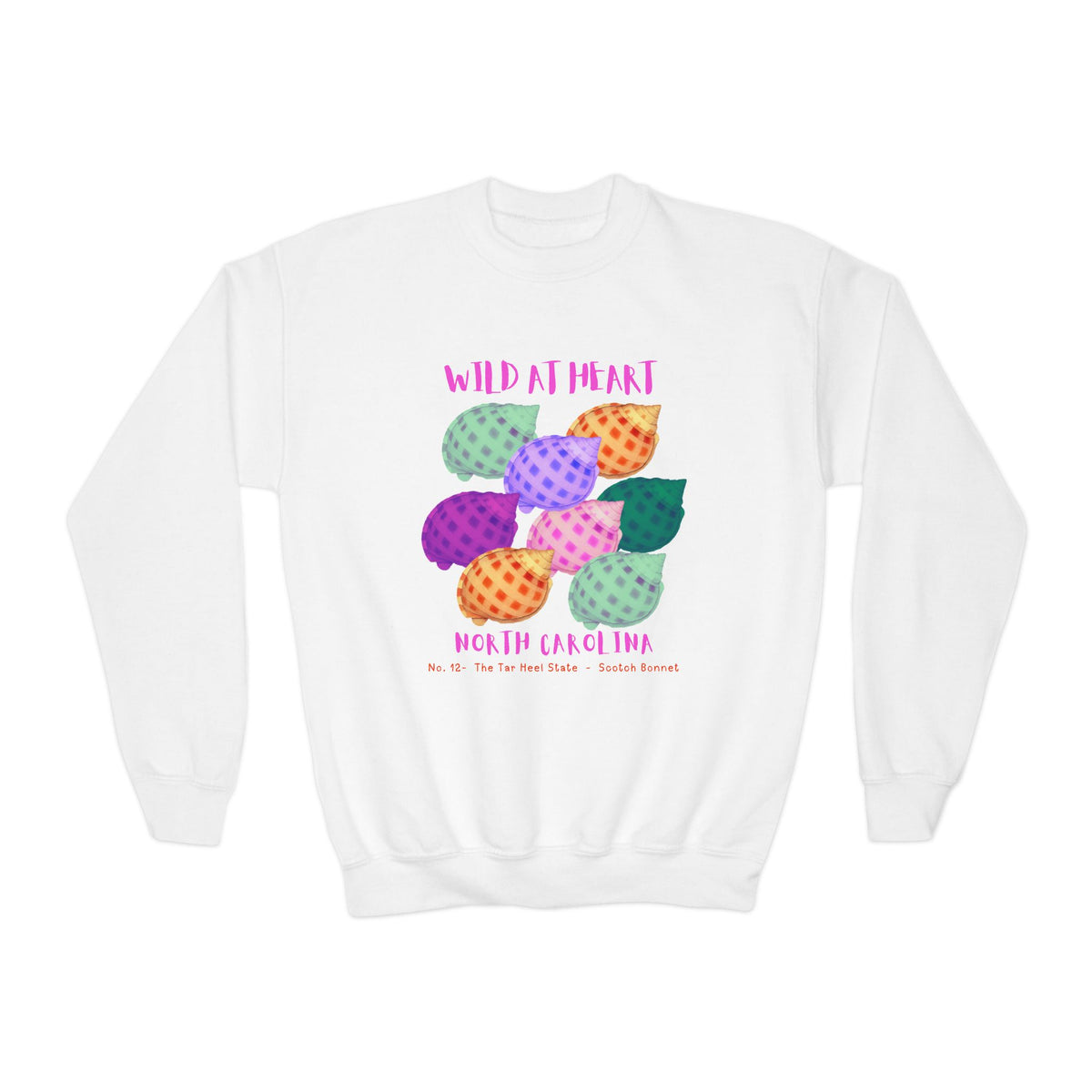 North Carolina Wild at Heart Youth Crewneck Sweatshirt