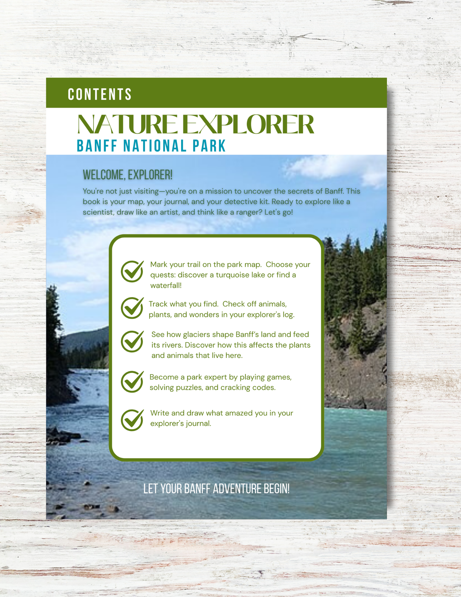 Banff National Park Activity Book for Kids