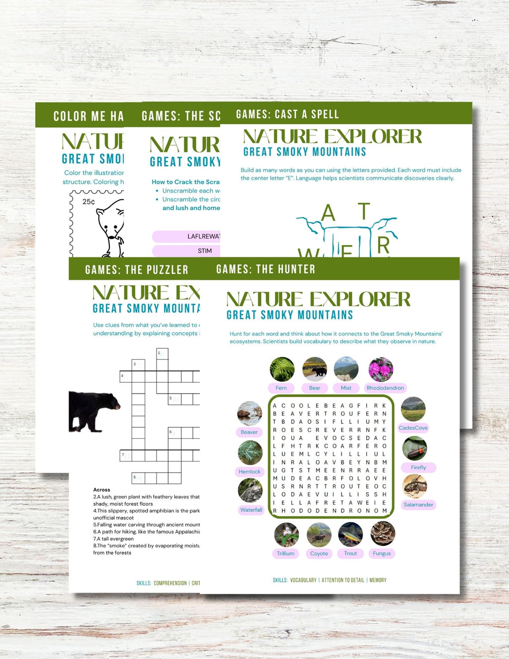 Great Smoky Mountains Activity Book for Kids