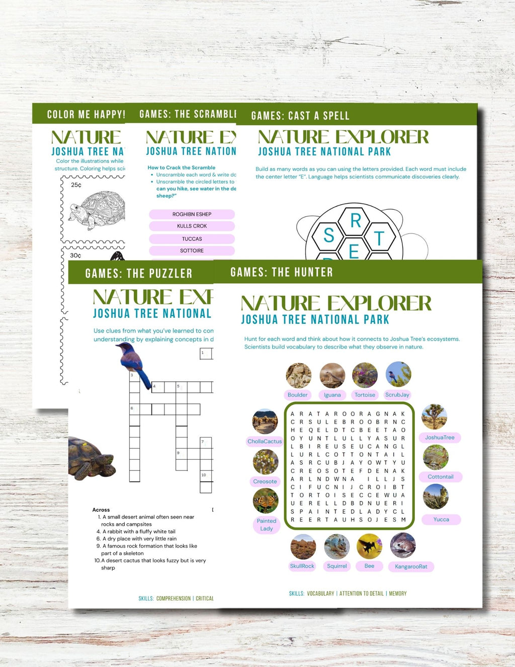 Joshua Tree National Park Activity Book for Kids