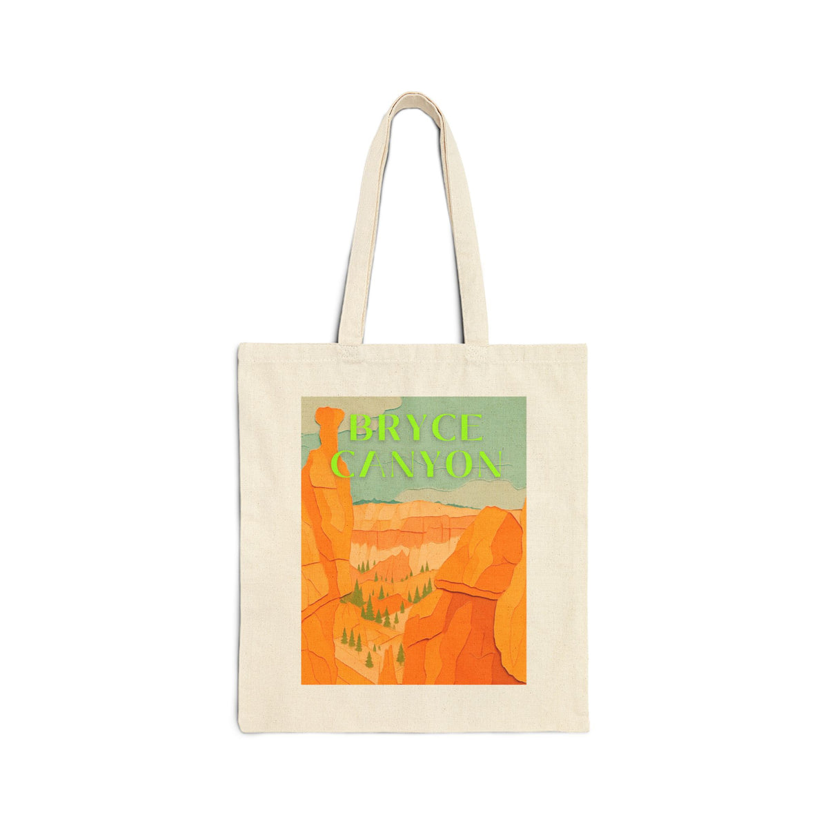 Wild at Heart Bryce Canyon National Park Tote Bag – Hoodoo Landscape Canvas Explorer Tote, Souvenir Gift
