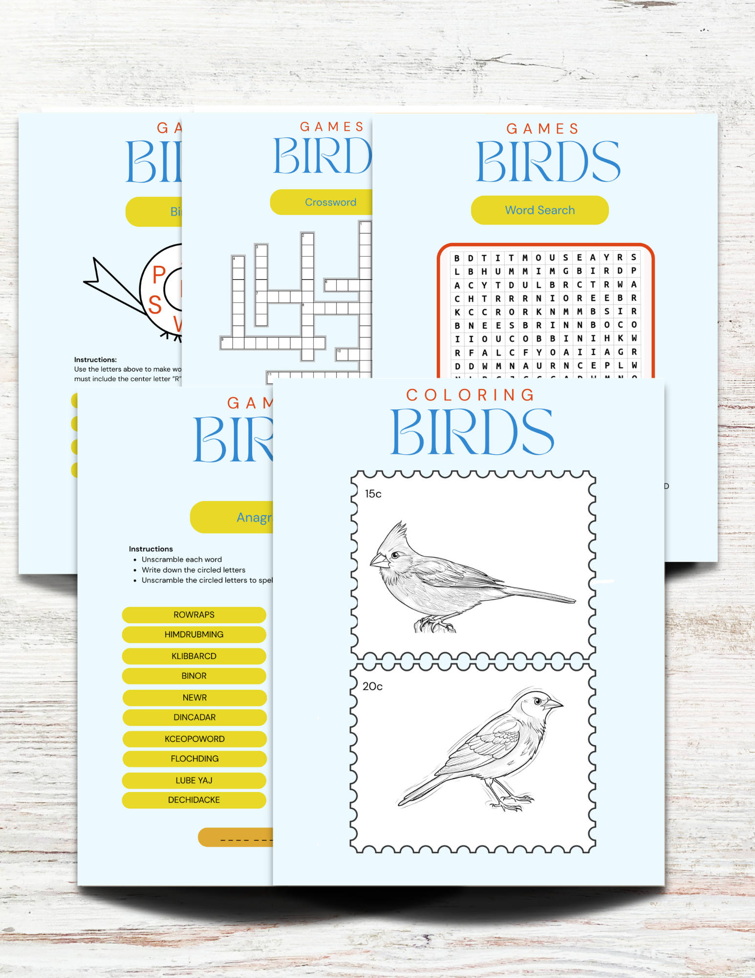 Birds of Alabama Activity Book for Kids