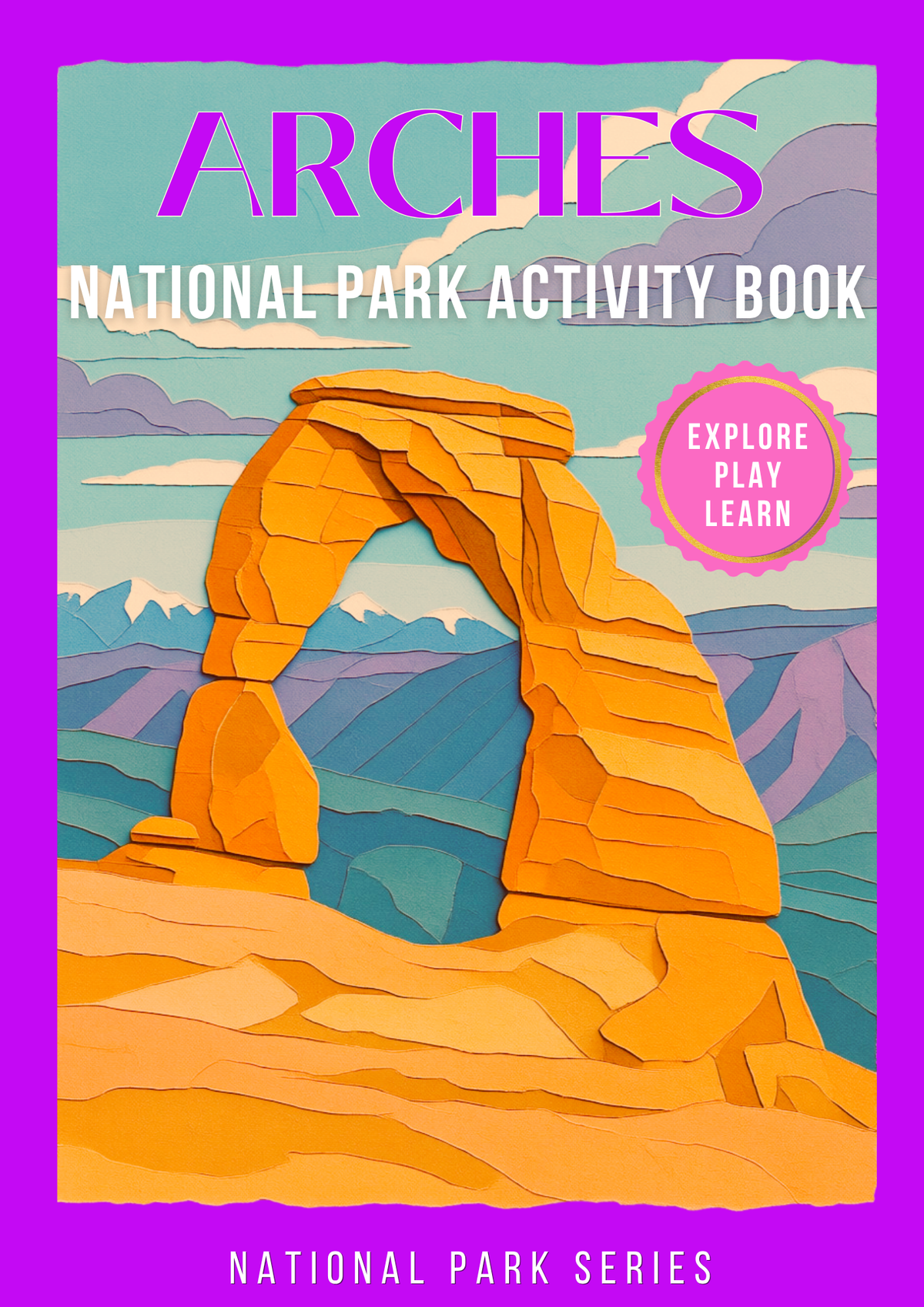 Wild at Heart Arches National Park Gift Set – Activity Book + Canvas Tote, Kids Explorer Bundle